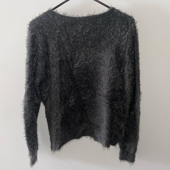 Holister grey fuzzy sweater - Picture 3 of 3